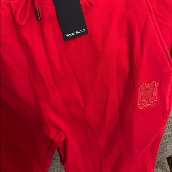 Psycho Bunny Red Sweatpants